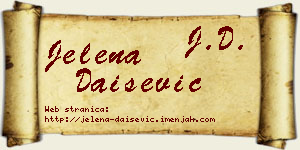 Jelena Daišević vizit kartica